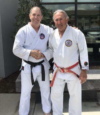 Bob Bowles, hanshi and Karl Wagner, kyoshi.