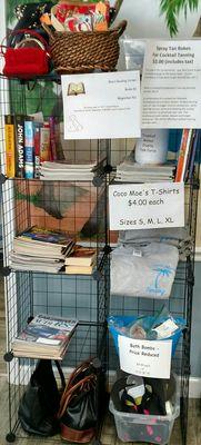 We collect donations for TACT Animal and sell many items