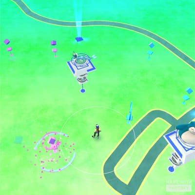 Richard Ray All American Park contains 5 PokéStops and 1 gym. A second gym is available directly outside of the park as well.