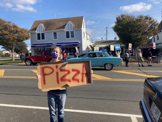 My sign during the parade lol