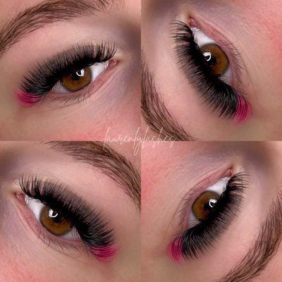 Volume Set + Colored Lashes