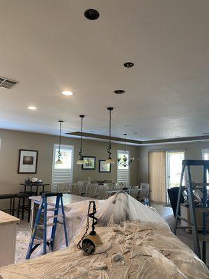 Adding new pendant lighting over kitchen island