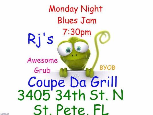 Can't leave without singing the blues...Monday night jam 730pm