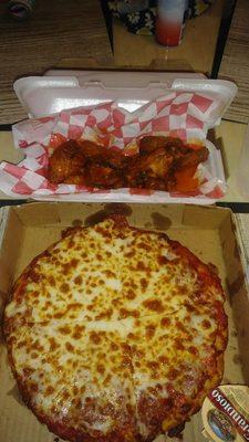 3 Toppings pizza and N.Y.P.D. Wings