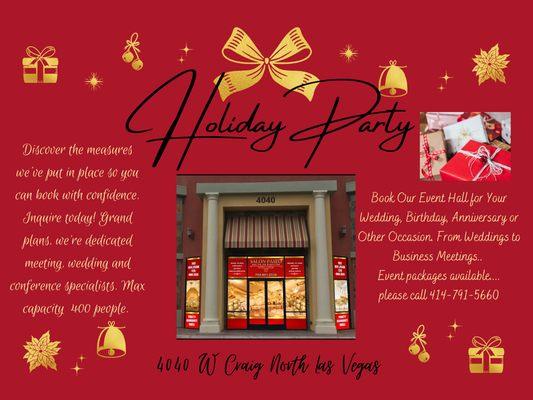 Holiday Party Specials