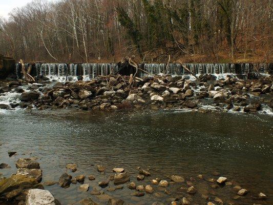 A waterscape within Gwynn Oak Park.