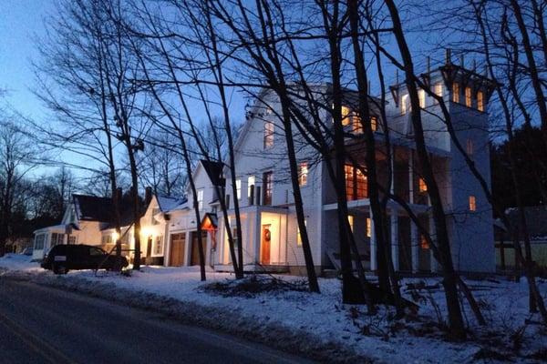 3800 SF Addition to a 200 year old existing cottage overlooking the Falmouth Town Landing harbor.