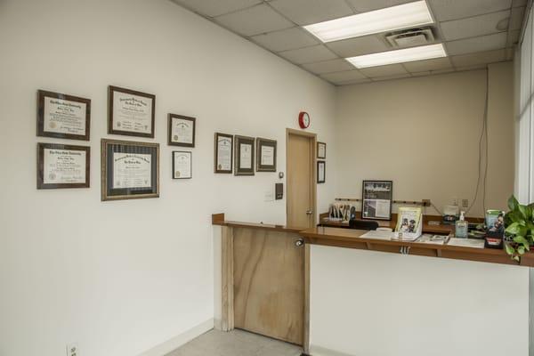 Symmes Square Pet Hospital Front Desk