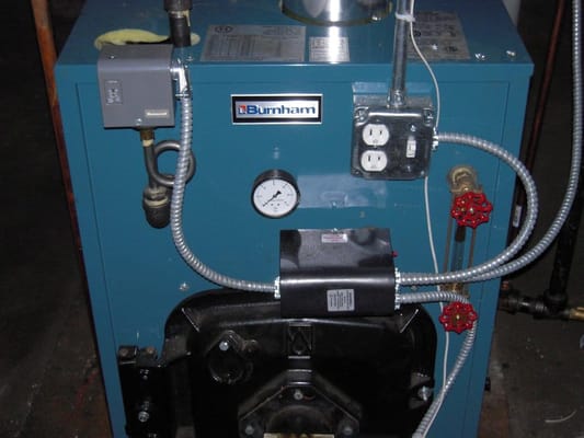 oil fired steam boiler