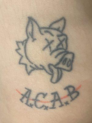 ACAB tattoo