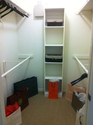 large walk-in closet