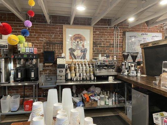 The coffee shop is always booming because of the amazing drinks and awesome customer service.