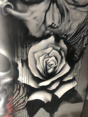 Mural Done in a tattoo Shop 2018