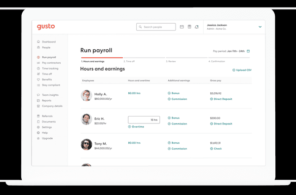 The Numbers Girl, LLC simplifies payroll with Gusto. Run payroll in jut a few clicks away!