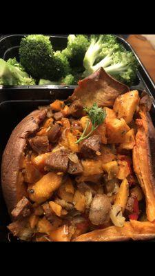 Vegan Stuffed Sweet Potato