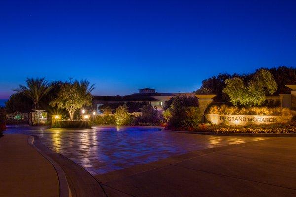 Monument and entryway lighting.