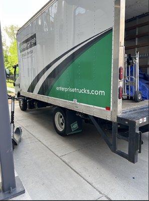 Rented truck that showed up to move our items