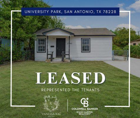 Just Leased!
Grateful for the trust my client placed in me, which allowed her to secure this home even BEFORE setting foot in it.