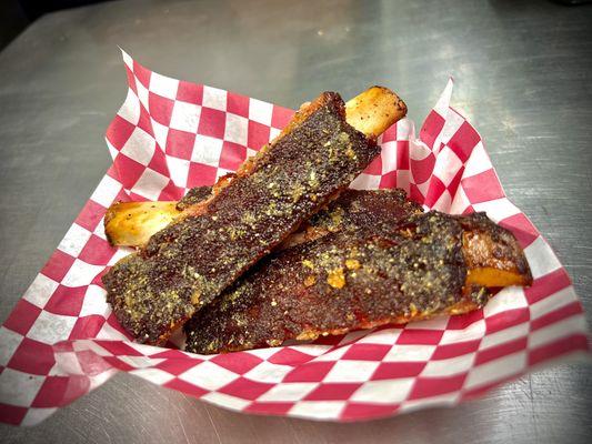 Fried Garlic Parm Ribs