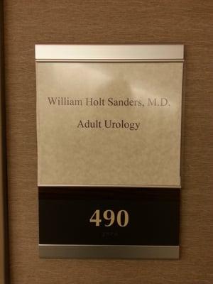 Dr. Sanders, Urologist.