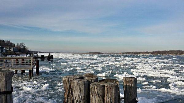 Winter view from our dock