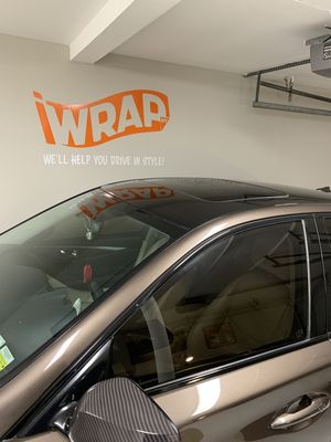 Gloss Black Roof Wrap