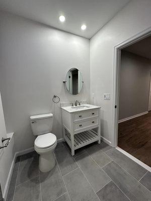 Basement remodeling - Bathroom