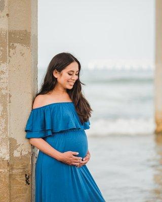 Family / Maternity Portrait Session at Ocean Beach