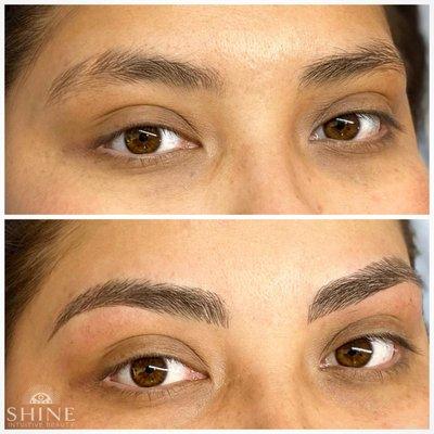 Microblading before and after