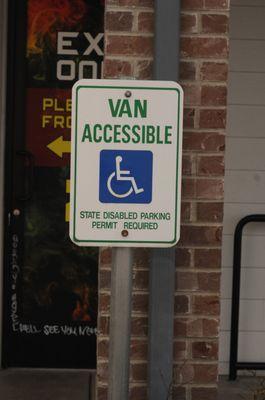 Van Accessible Parking available near the entrance.