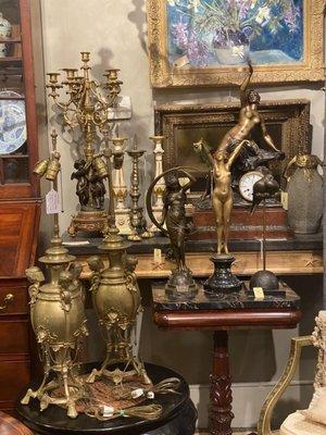 Acanthus Antiques, inside our brick and mortar location