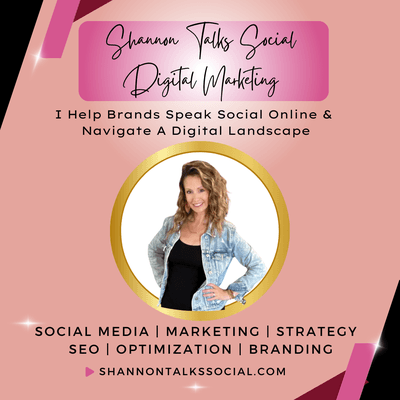 Social Media | Marketing | Strategy  
SEO | Optimization | Branding Shannontalkssocial.com