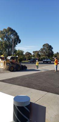 Road finally getting fixed.