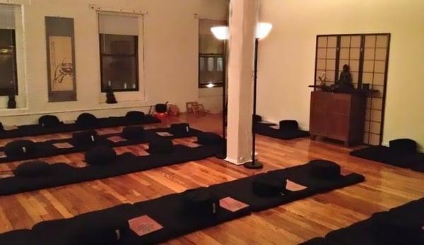 Meditation room at the Greater Boston Zen Center