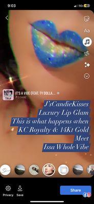 Lips by Me when Kc Royalty and 14 karat gold meet