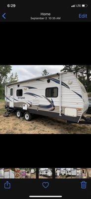 Trailer in its new spot. Note the timestamps in these photos. Took much less than an hour and I was charged 1.5 hours.