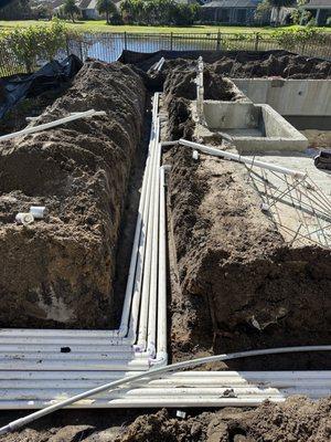 Open Trench Plumbing