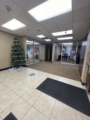 Holiday lobby