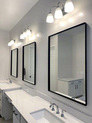 Mirror install in bathroom (3)