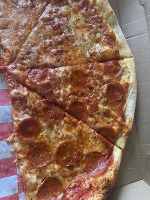 Half cheese and a pepperoni