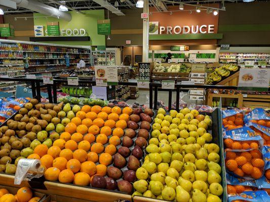 Inside. Produce section.