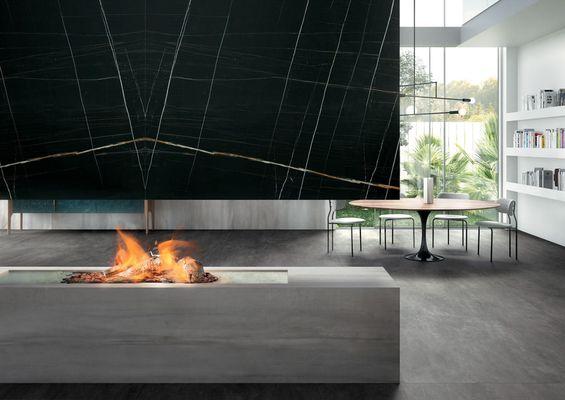 Fireplace wall