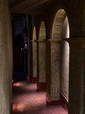 Side door entrance into theater.