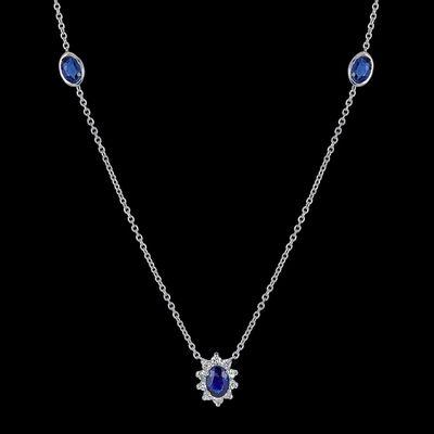 Sapphire and Diamond Necklace JBJEWELS #finejewelryredefined