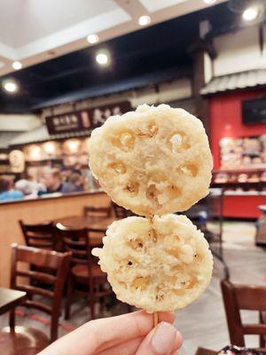 Lotus root tempura