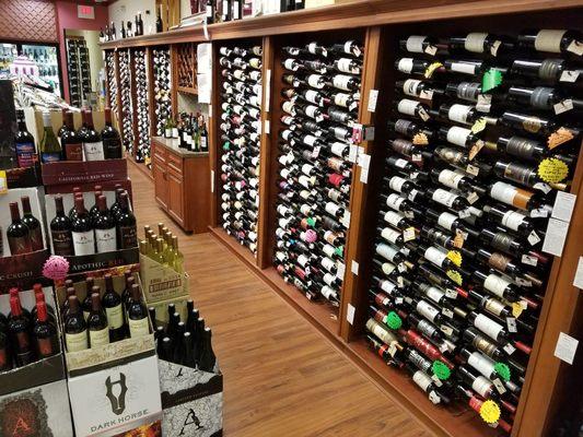 A selection of over a thousand top rated wines