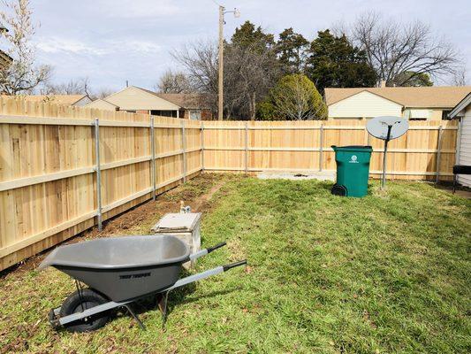 Cedar fence