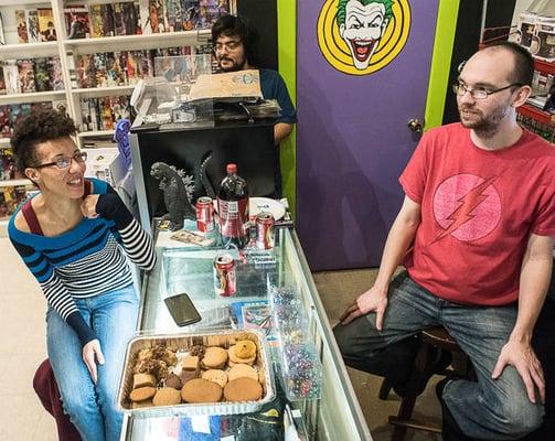 Nickie, Aaron Foster, and Dan Bailey opening on Christmas Day for all your comic book needs.