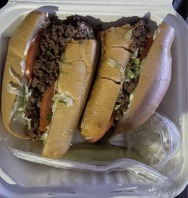 Recommend Chopped cheese & Body Builder cheesesteak, order often., New creative menu items are added often. High quality food.