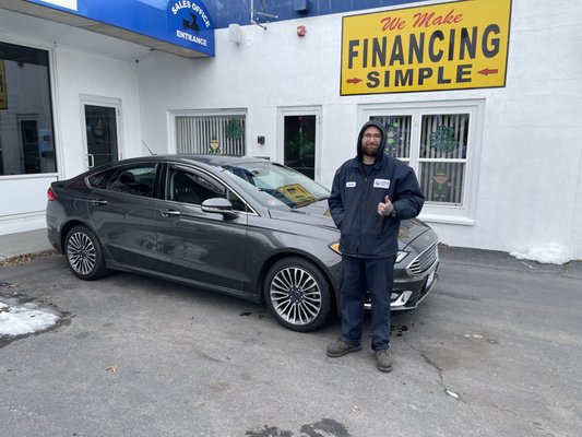 Congratulations Justin on your new car!